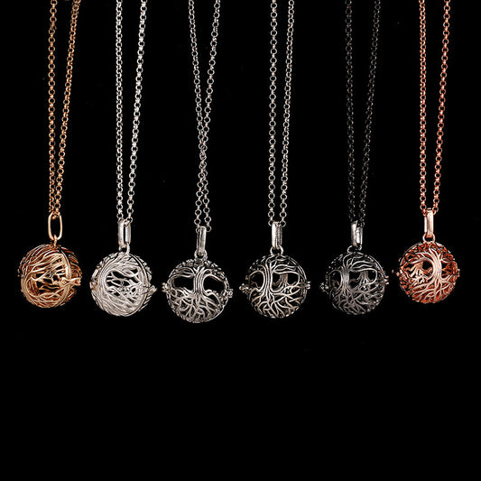 Tree of Life Perfume Locket Pendant Necklace