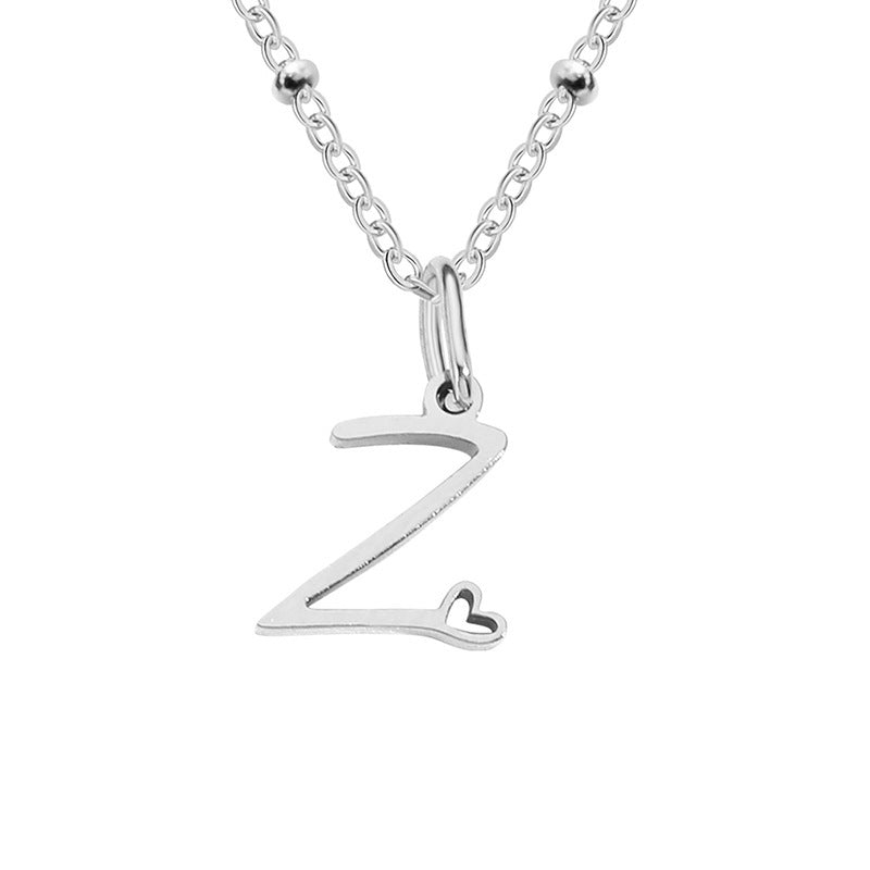 A-Z Personalized 26 Letter Pendant Necklace