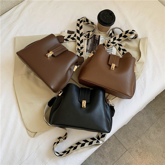 Shoulder Strap Bucket Bag