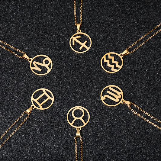12 Horoscope Pendant Necklaces