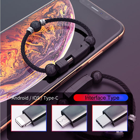 Leather Bracelet Charging Cable