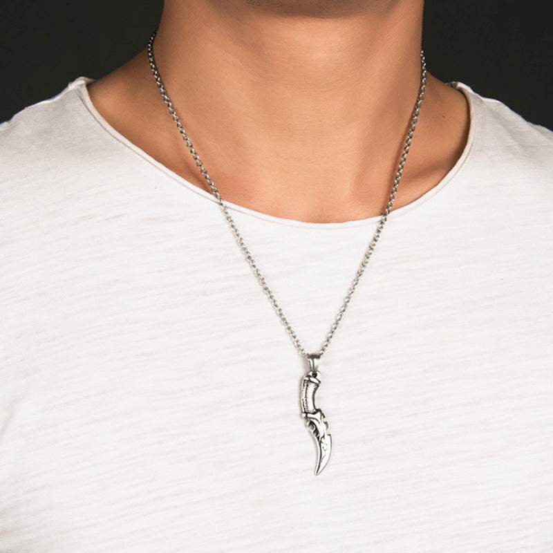Dagger Men's Pendant Necklace