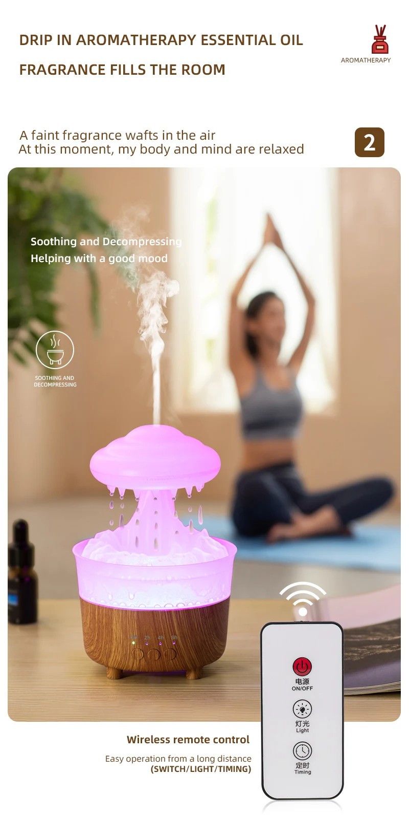 Rain Cloud Humidifier & Essential Oil Diffuser