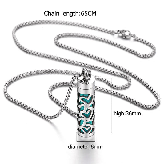 Aromatherapy Perfume Necklace with 1 Cotton Pad