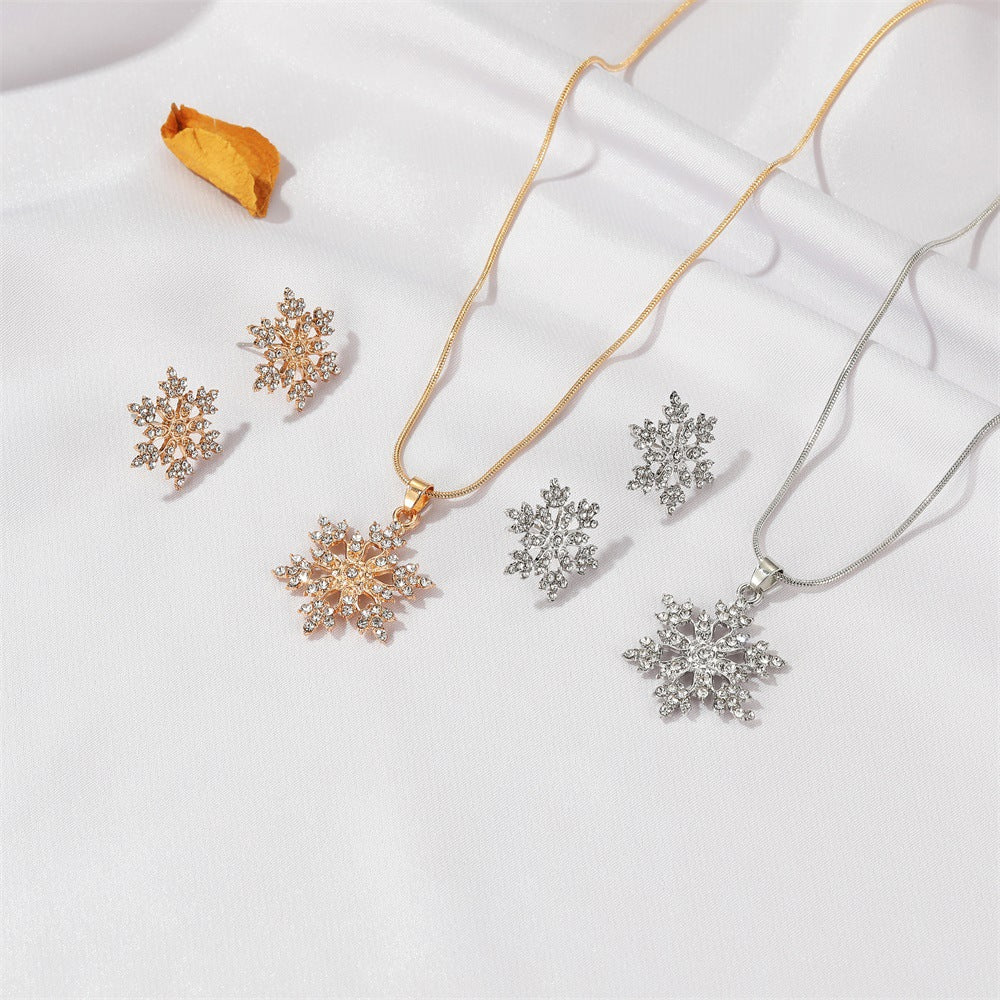 3-Piece Snowflake Jewelry Set