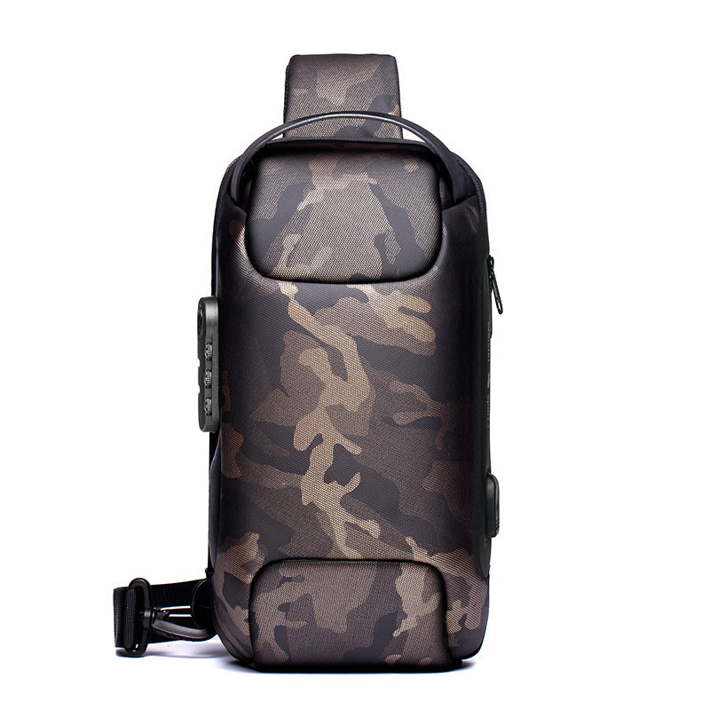 Waterproof USB Crossbody Shoulder Sling Bag