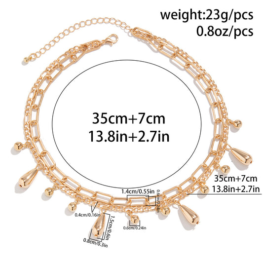 Glossy Comma Pendant Necklace & Bracelet