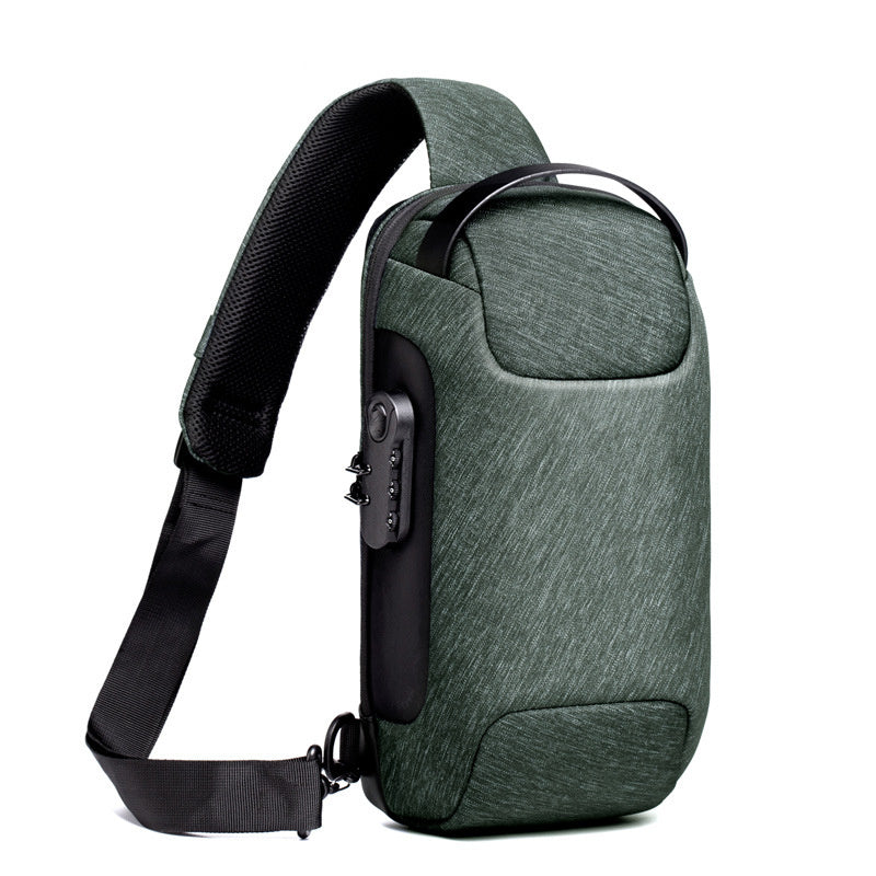 Waterproof USB Crossbody Shoulder Sling Bag