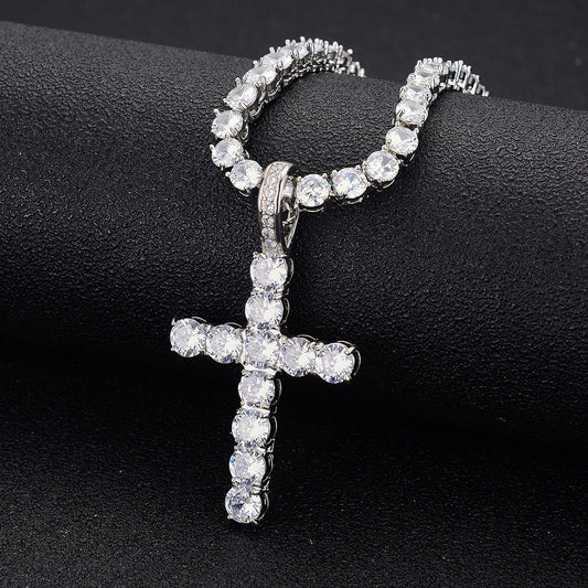 Diamond Cross Pendant Necklace