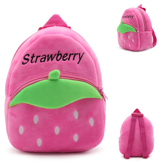 Strawberry Plush Backpack for Toddlers