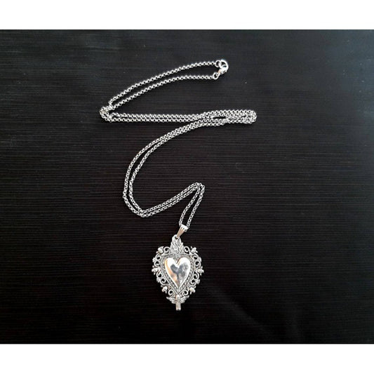 Gothic Heart Pendant Necklace