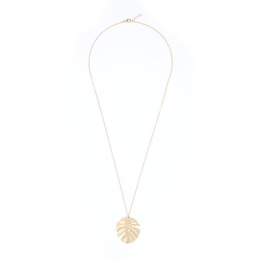 Women's Leaf Shape Pendant Necklace