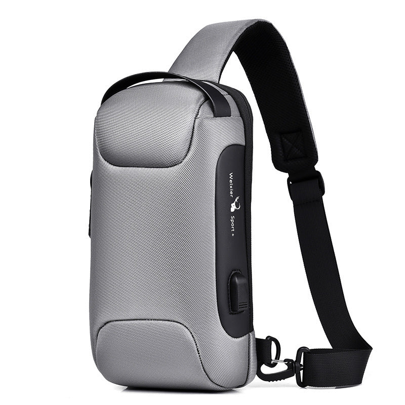 Waterproof USB Crossbody Shoulder Sling Bag