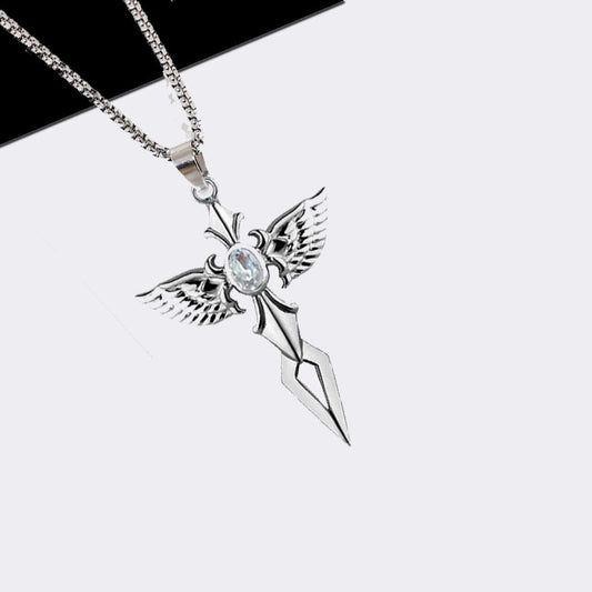 Sword Pendant Hip Hop Fashion Necklace