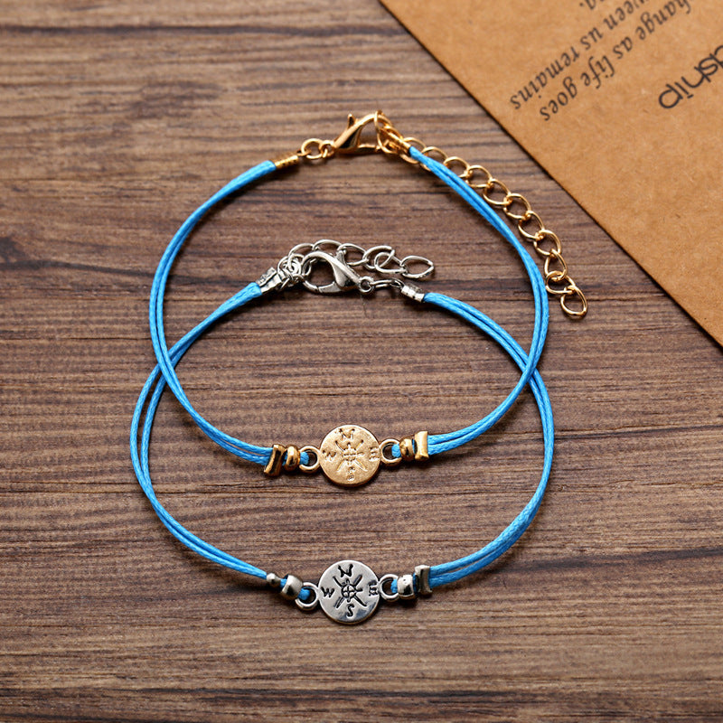 Couple Compass Bracelet Gift Set