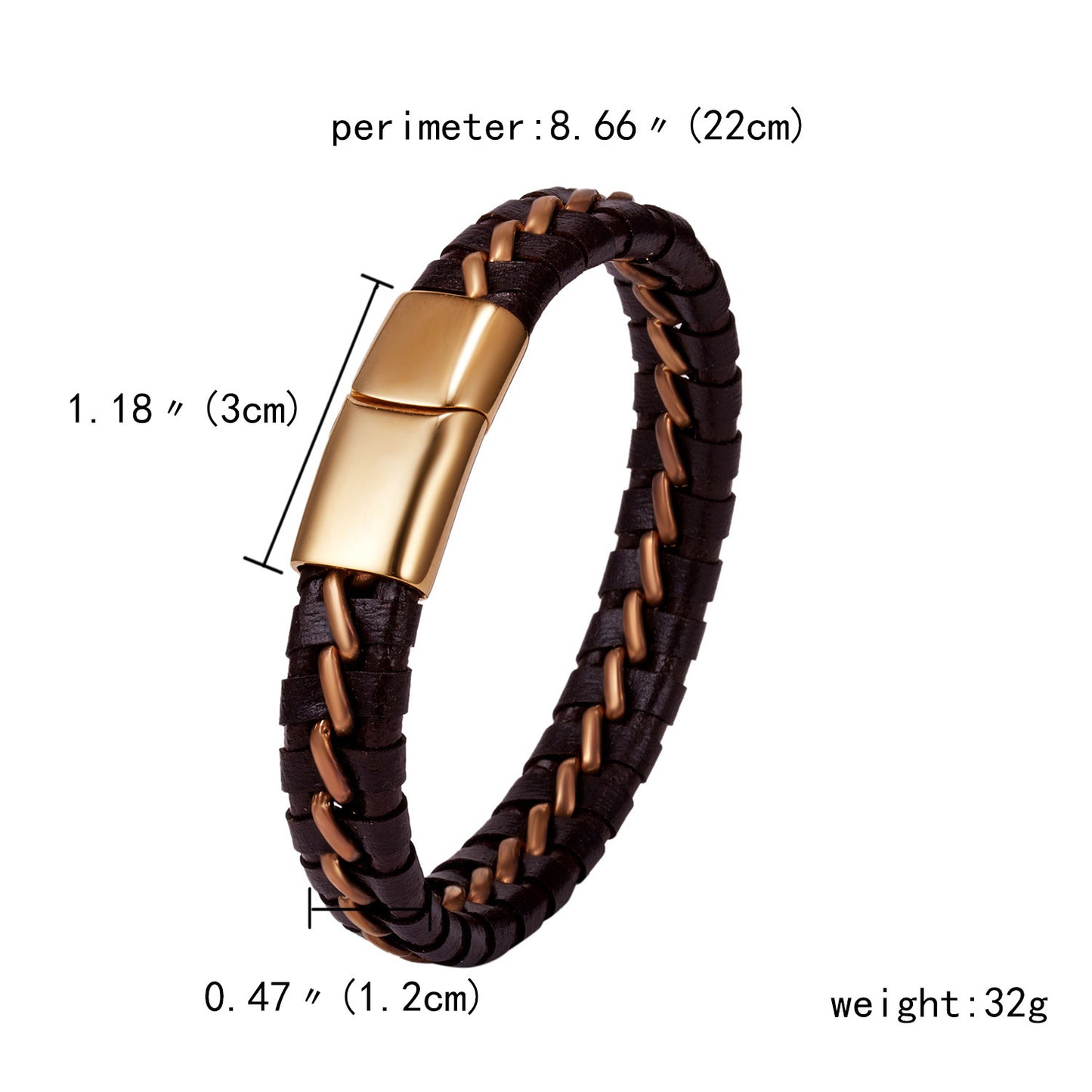 Men’s Woven Leather Bracelet
