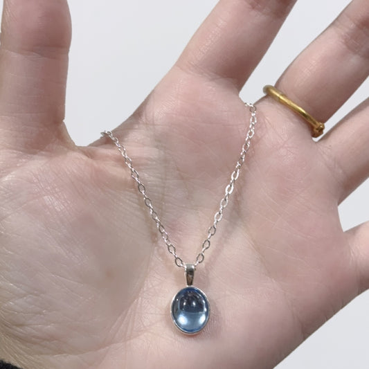 Simple Moonstone Necklace