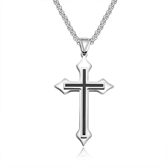 Stainless Steel Cross Pendant Necklace