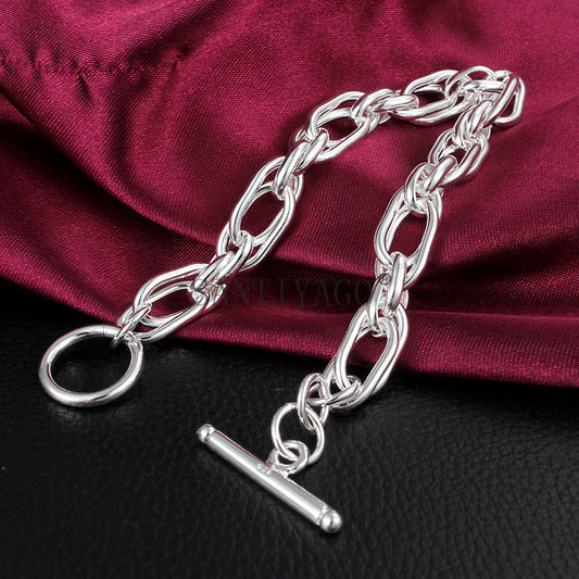 Silver Chain Plated Bracelet