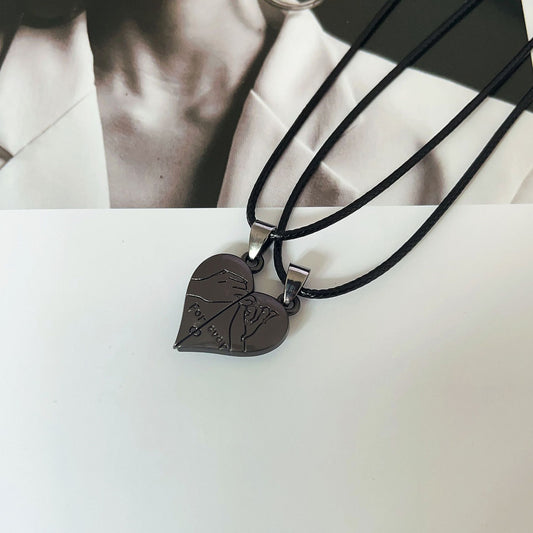 Heart Shaped Magnetic Couple Necklace