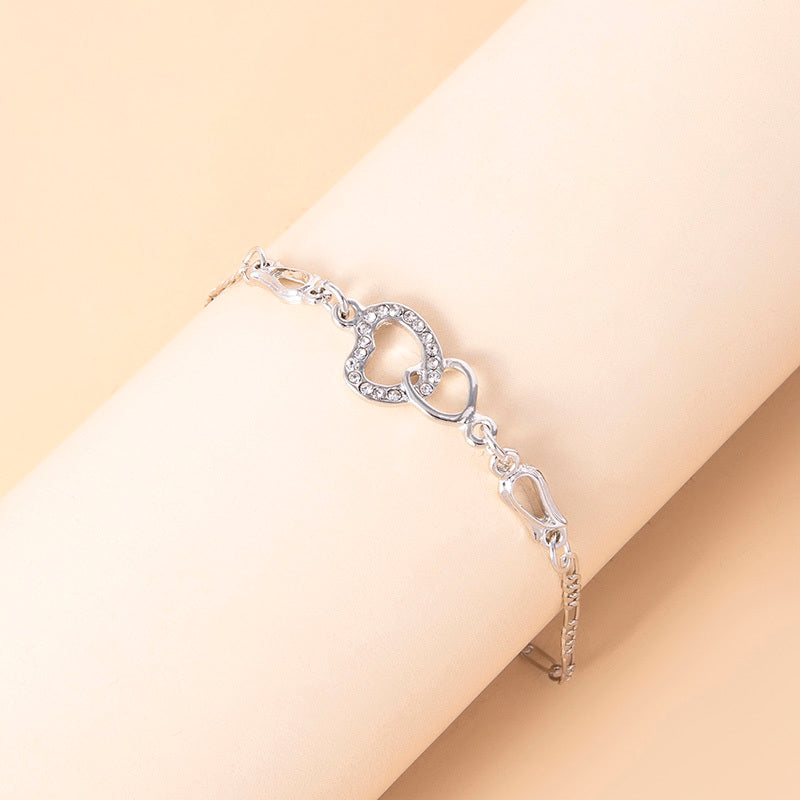 Romantic Crystal Heart Jewelry Set for Women