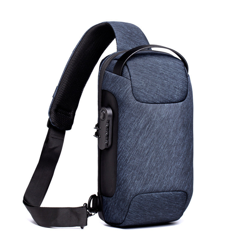 Waterproof USB Crossbody Shoulder Sling Bag