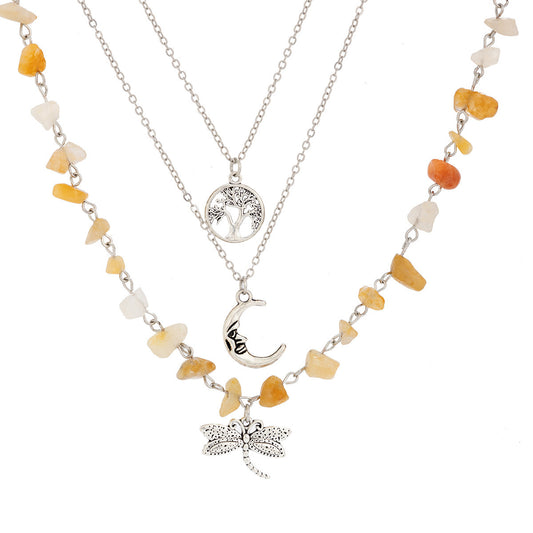 Multi-Layer Irregular Gravel Beach Necklace