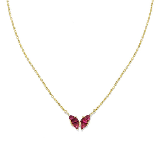 Geometric Crystal Pendant Necklace