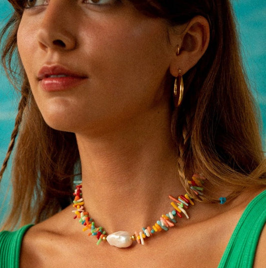 Baroque Freshwater Pearl Necklace and Bracelet - Trendy Radar