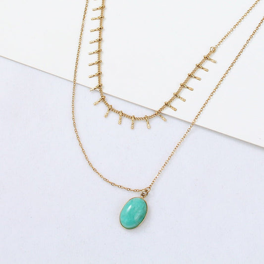 Bohemian Turquoise Pendant Necklace - Trendy Radar
