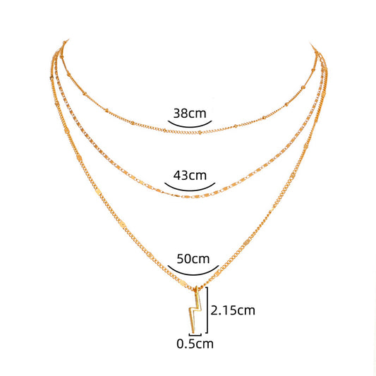 Multi-Layer Retro Clavicle Chain