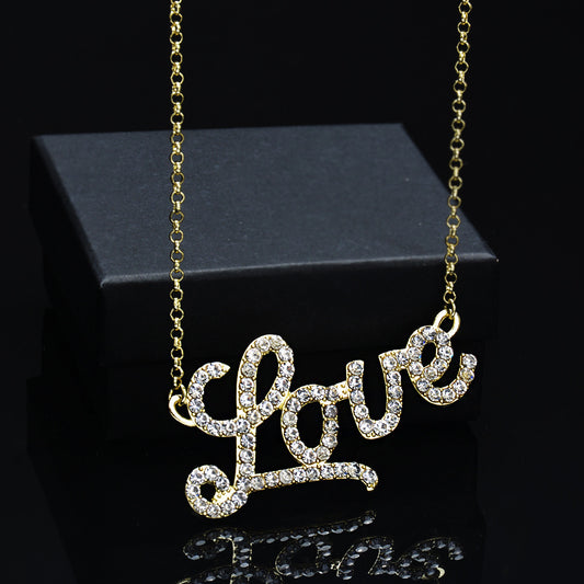 Love Letter Crystal Necklace