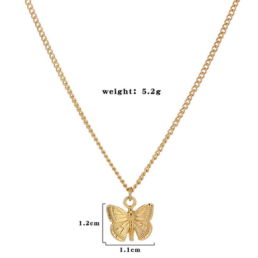 Gold Butterfly Necklace
