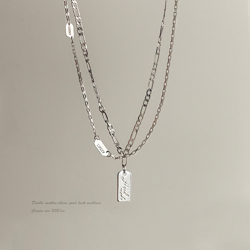 Simple Double Layer Stacked Necklace