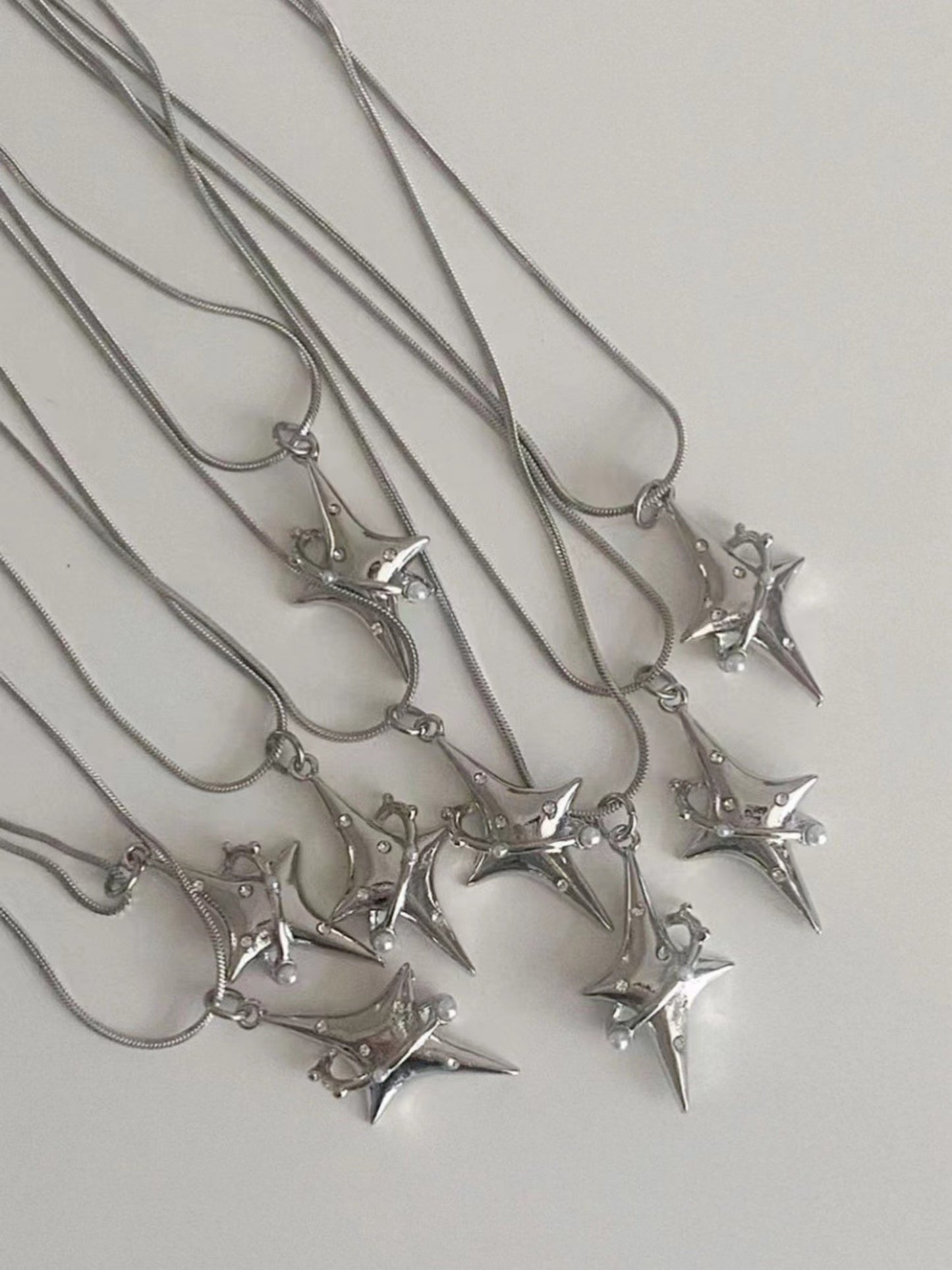 Ins Titanium Steel Star Chain Necklace