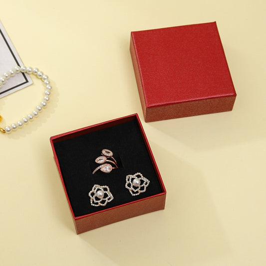 Four-Leaf Coloured Heart Clover Pendant Necklace