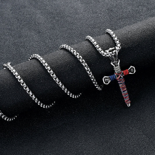 Nail Cross Pendant Chain necklace