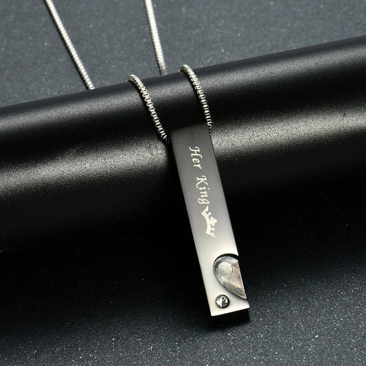 Titanium Steel Couple Necklace - Trendy Radar