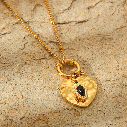 Vintage French Court Style Heart Pendant Necklace - Trendy Radar