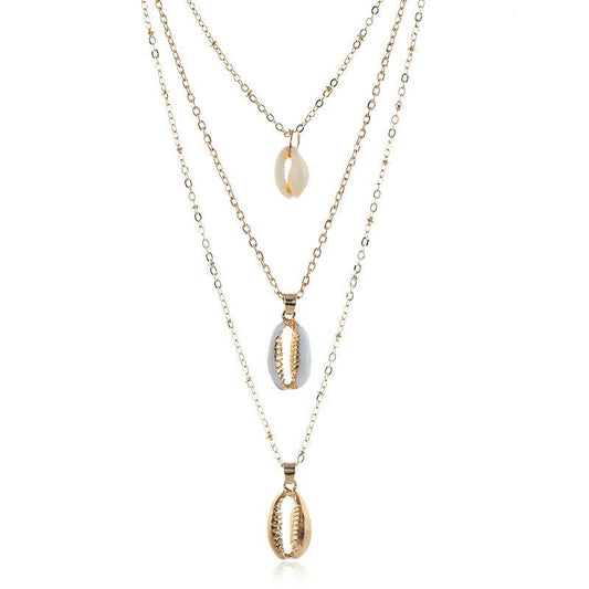 Women’s Double Layer Geometric Necklace - Trendy Radar