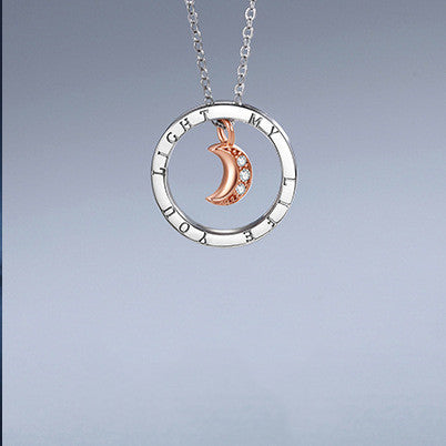 Sun & Moon Light Luxury Couple Necklace