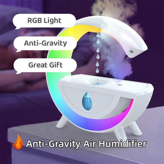 RGB Night Light Water Droplet Air Humidifier