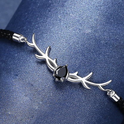 Sterling Silver Reindeer Horns Bracelet