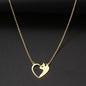 Heart Cat Hollow Pendant Choker Necklace
