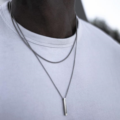 Men’s Layer Pillar Chain Necklace