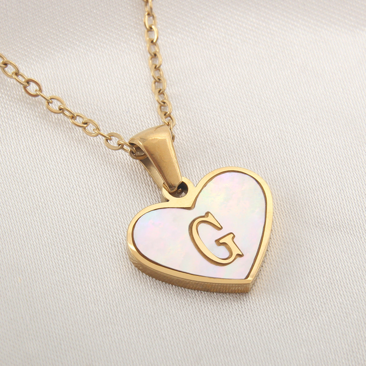 26 Letter Heart-Shaped Necklace