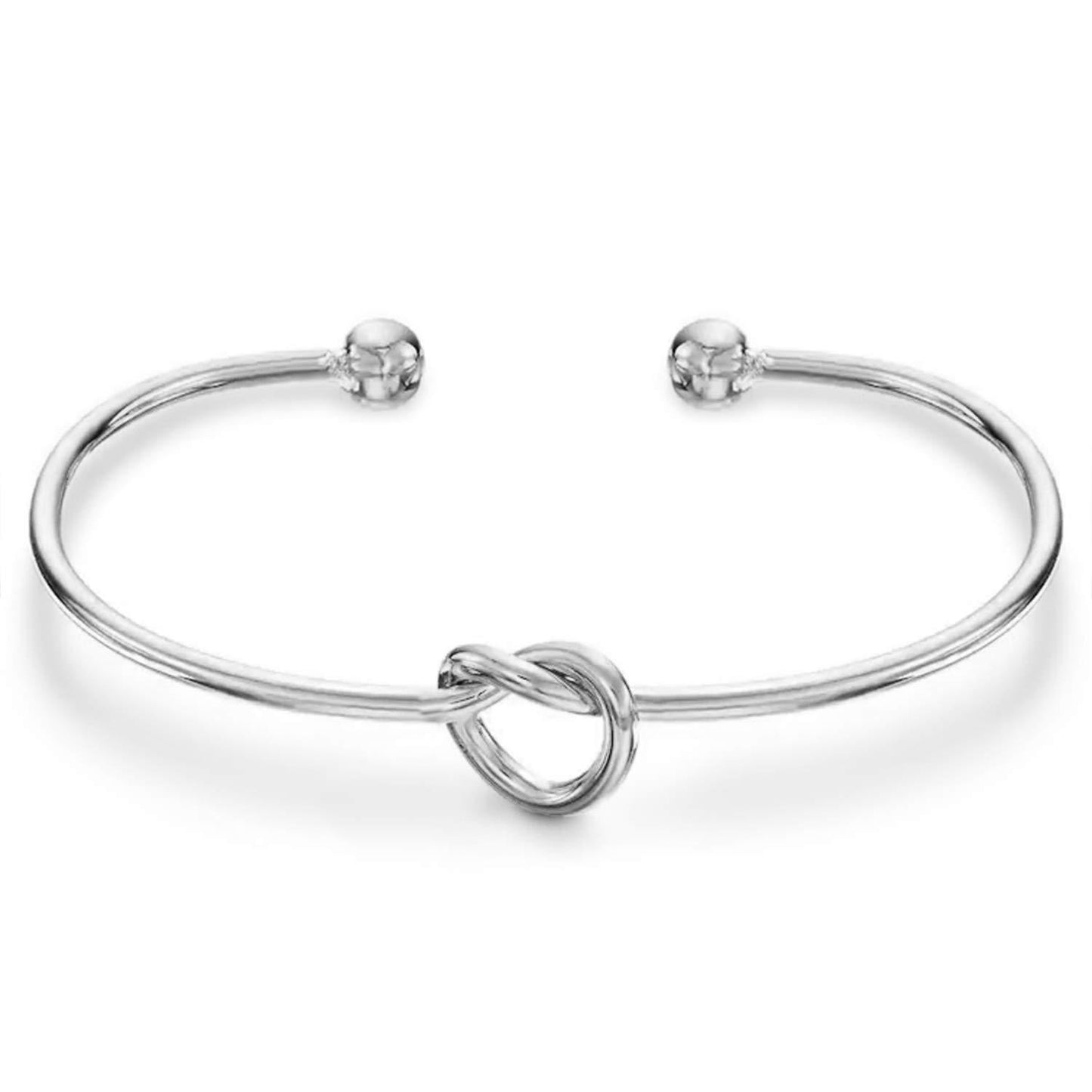Elegant Stainless Steel Love Knot Bracelet