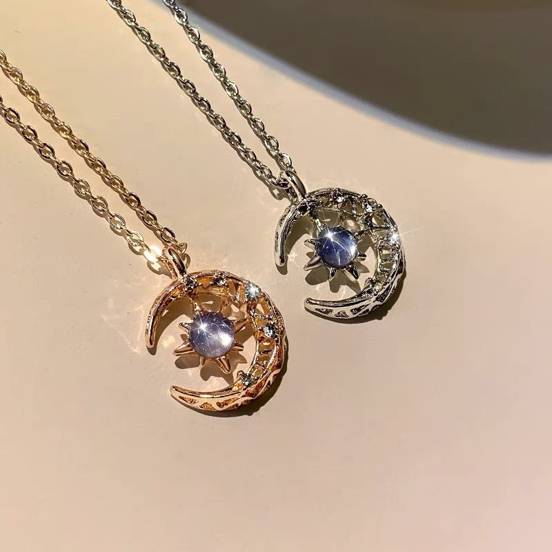 Explosive Star and Moon Necklace