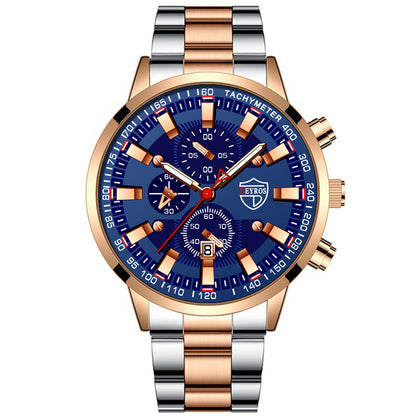 Stainless Steel Luminous Quartz Wristwatches