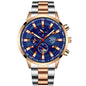 Stainless Steel Luminous Quartz Wristwatches
